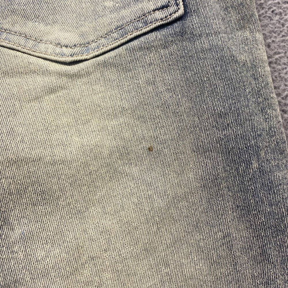 SPARK PREMIUM 29X38 Stretch Ripped Distressed Flare Fit Stacked Denim Jeans - Picture 8 of 14